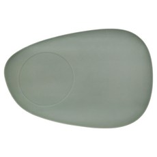 MODU'I BLUEMAMA 鉑金矽膠多功能餐墊 鵝卵形, 薄荷綠, 1個, 159 x 232 x 7mm