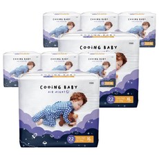Cooing 쿠잉 아동용 에어나이트 풀잠 팬티, 특대형(XL), 176매