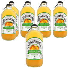 BUNDABERG 賓德寶 芒果風味氣泡飲, 375ml, 6瓶