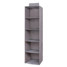 升級款掛袋 灰色/五層 27 x 27 x 100cm 棉麻/PP板/ 萬聖厚板