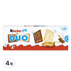 kinder 健達 Ferrero Duo牛奶巧克力餅乾, 4盒, 150g