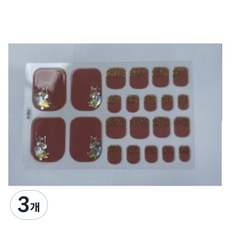藍色舒適 足部美甲貼片 足部裝飾, Type 16, 3個