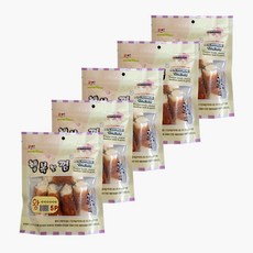 행복한개껌 사사미 개껌 중 소형견 5p, 왕 연어, 5개, 225g