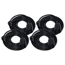 One Stop 高容量 1孔延長線 16A, 1.5m, 黑色, 4個