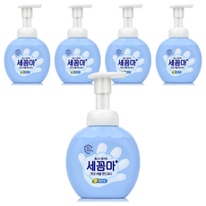 세균아꼼짝마 항균 버블 핸드워시 레몬향, 250ml, 5개
