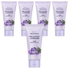 온더바디 더내추럴 핸드크림 릴랙싱 라벤더향, 75ml, 5개