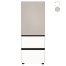 [색상선택형] 삼성전자 BESPOKE 김치플러스 키친핏 313L 3도어 냉장고 방문설치, RQ33C74B2AP