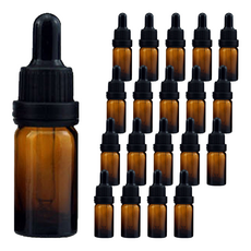 善同商社 滴管精華液精油瓶 10ml, 棕色, 20個