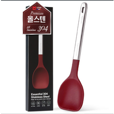 Le made Essential 304不鏽鋼矽膠料理匙 72 x 285 mm, 1個, 黑櫻桃