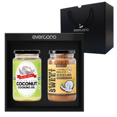 evercoco 椰子食用油500ml+甜味380g禮盒裝, 1套
