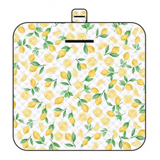 可機洗加厚牛津布野餐墊 195 x 195cm 夏日檸檬 4-6人, 1個