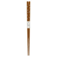 偶拾小巷 日本製印花木筷 天然木23cm, 藤蔓 咖啡色, 1雙筷子, 1雙