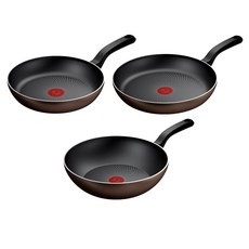 테팔 인덕션 티타늄 라이트쿡 프라이팬 24cm + 28cm + 볶음팬 28cm, 1세트
