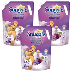Snuggle 熊寶貝 心情療癒織物柔軟精 夢幻仙境 補充包, 2.6L, 3個