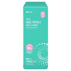 화이트 데오 팬티라이너, 롱, 75개입, 1개