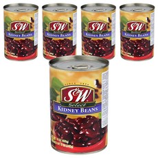 에스앤더블유 키드니빈스 통조림, 400g, 5개