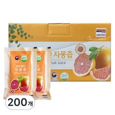 싱싱 빨간 자몽즙, 100ml, 200개