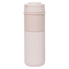 WOKY 沃廚 台灣公司貨 JIN真瓷系列 陶瓷環保提手杯, 裸粉色, 500ml, 1個