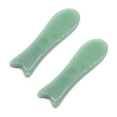 MEO 인도 비취 물고기 괄사, 2개