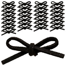 코히모 가죽 딥 완성리본 5W0304, 블랙, 30개