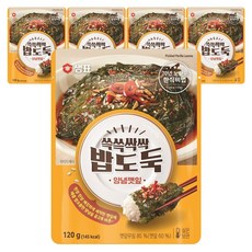 샘표 쓱쓱싹싹 밥도둑 양념깻잎, 120g, 5개