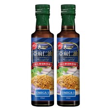 義美生機 亞麻仁油 非化學溶劑萃取 Omega-3, 250ml, 2瓶