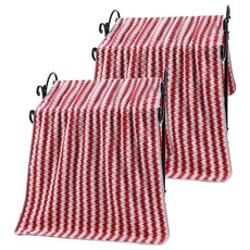 Woni家 愛心點點超細纖維浴巾, 紅色, 2個