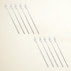 HAEMO Willive 韓國製 304不鏽鋼 Largo2 餐具茶叉 中, 單品, 10個