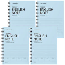 Pinkfoot 模範生習慣 英語筆記本, 隨機出貨, 4本