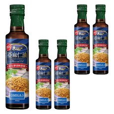義美生機 亞麻仁油 非化學溶劑萃取 Omega-3, 250ml, 5瓶