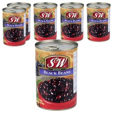 S&W 黑豆罐頭, 400g, 6個
