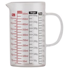 Pearl Horse 寶馬 多功能量杯 TA-G-15-500, 玻璃 透明, 500ml, 1個