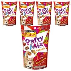 Friskies 喜躍 Party Mix 香酥餅 炙燒烤肉 貓零食, 60g, 5包