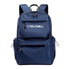 POLYWELL 寶利威爾 休閒防水後背包 PW15-T65-0371, 藍色