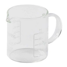 PEARL LIFE 珍珠金屬 PYREX 帶手柄耐熱玻璃吹制量杯, 玻璃, 100ml, 1個