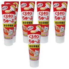 INABA CIAO 啾嚕肉泥膏 綜合營養食 80g, 綜合營養食 鮪魚, 6條