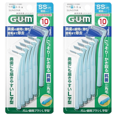 SUNSTAR 三詩達 G.U.M 牙周護理L型牙間刷 SS, 10個裝, 2組