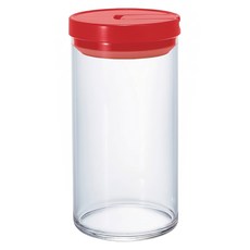 HARIO 好璃奧 HRMCN300R 密封罐 紅色, 1L, 1個
