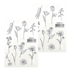 PASSET 刺青貼紙 16款套組, 2組, 刻面刺青012