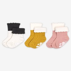 HI BABY CLUB 撞色羅紋襪子3件組