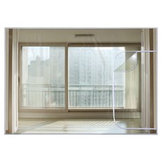 Dashop 陽台型 拉鍊型 EVA 防風擋風玻璃 透明, 1入