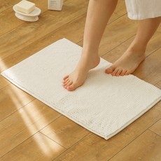 Nature Living Modern Dale 乾爽浴室腳踏墊 2入, 奶油白