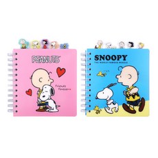 PEANUTS SNOOPY 雙環筆記本套組 混色 1組