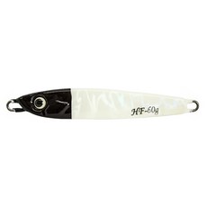 SAME 莎美 青鱗鐵板 夜光 SSB-01B060-03, 黑頭白, 60g, 1個