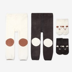 HI BABY CLUB 孩童圓點睡褲 2款+造型襪 2雙組