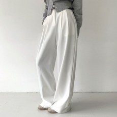 Planday 女款 短版/中長版/長版 Denby 飄逸寬版褶飾西裝褲