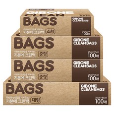 GIBONE 乾淨塑膠袋組, 1套, 100入, 混合