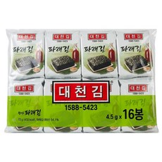 Daechungim 大川 海青菜海苔 16入, 72g, 1袋