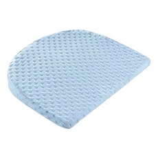 防溢奶斜坡枕 3D豆豆絨面 科學15° 枕套可拆洗, 45 x 45cm, 藍色