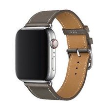 apent Apple Watch皮質錶帶 38/40/41mm, 灰棕色